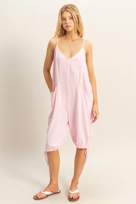 Get trendy with V-Neck Pocket Detail Romper - Jumpsuit available at Styles Code. Grab yours today!