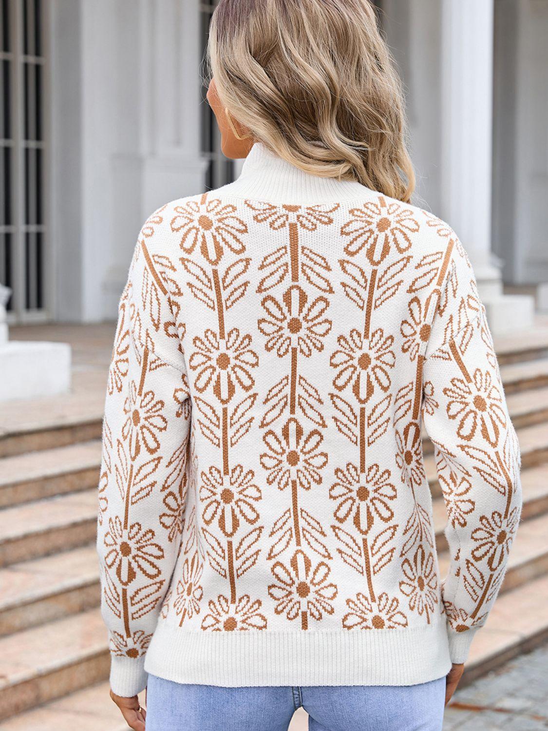 Get trendy with Turtleneck Long Sleeve Sweater - available at Styles Code. Grab yours today!