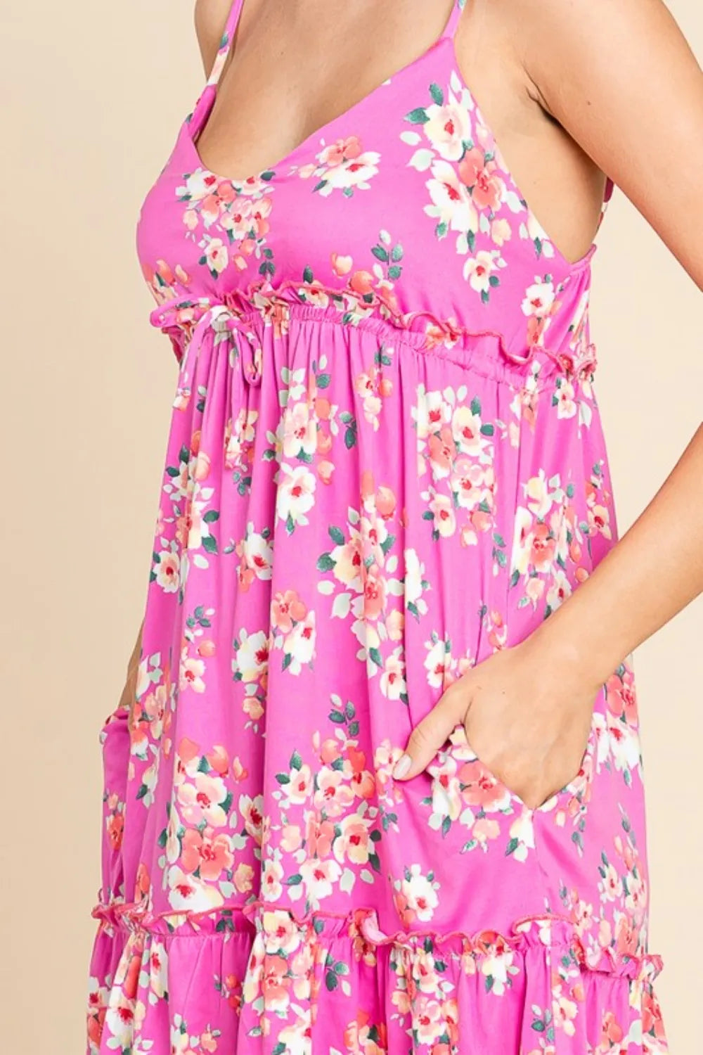 Get trendy with Full Size Floral Cami Dress - Dress available at Styles Code. Grab yours today!
