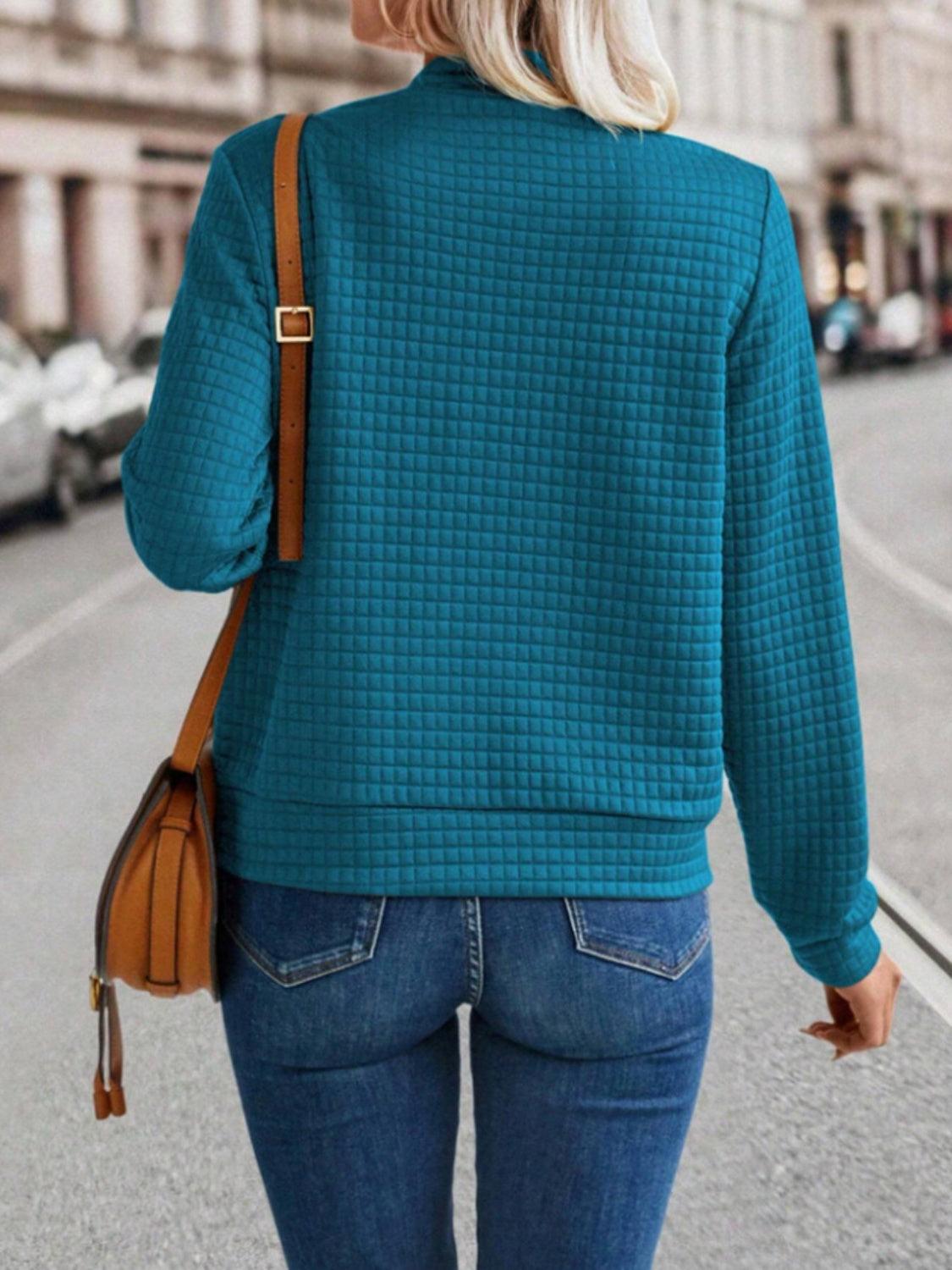 Get trendy with Zip Up Long Sleeve Jacket - available at Styles Code. Grab yours today!