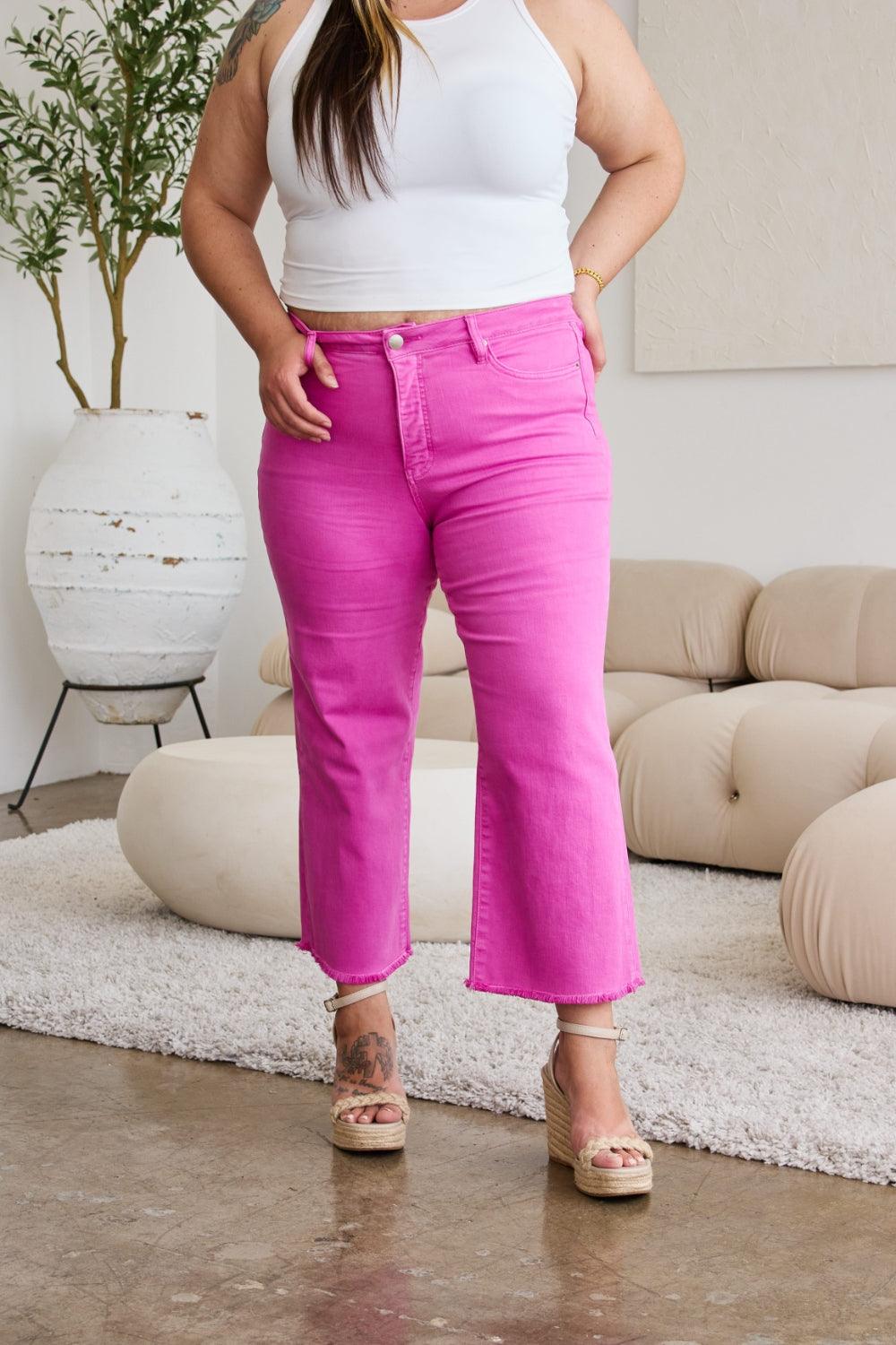 Get trendy with Full Size Tummy Control High Waist Jeans - Plus Size available at Styles Code. Grab yours today!