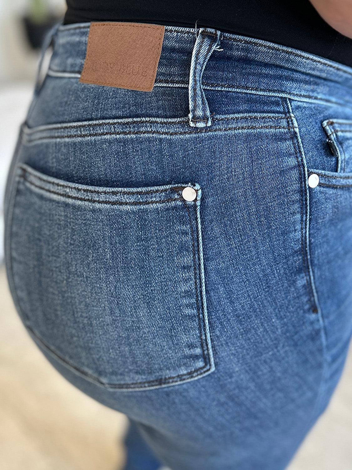 Get trendy with Full Size High Waist Distressed Skinny Jeans - Plus Size available at Styles Code. Grab yours today!