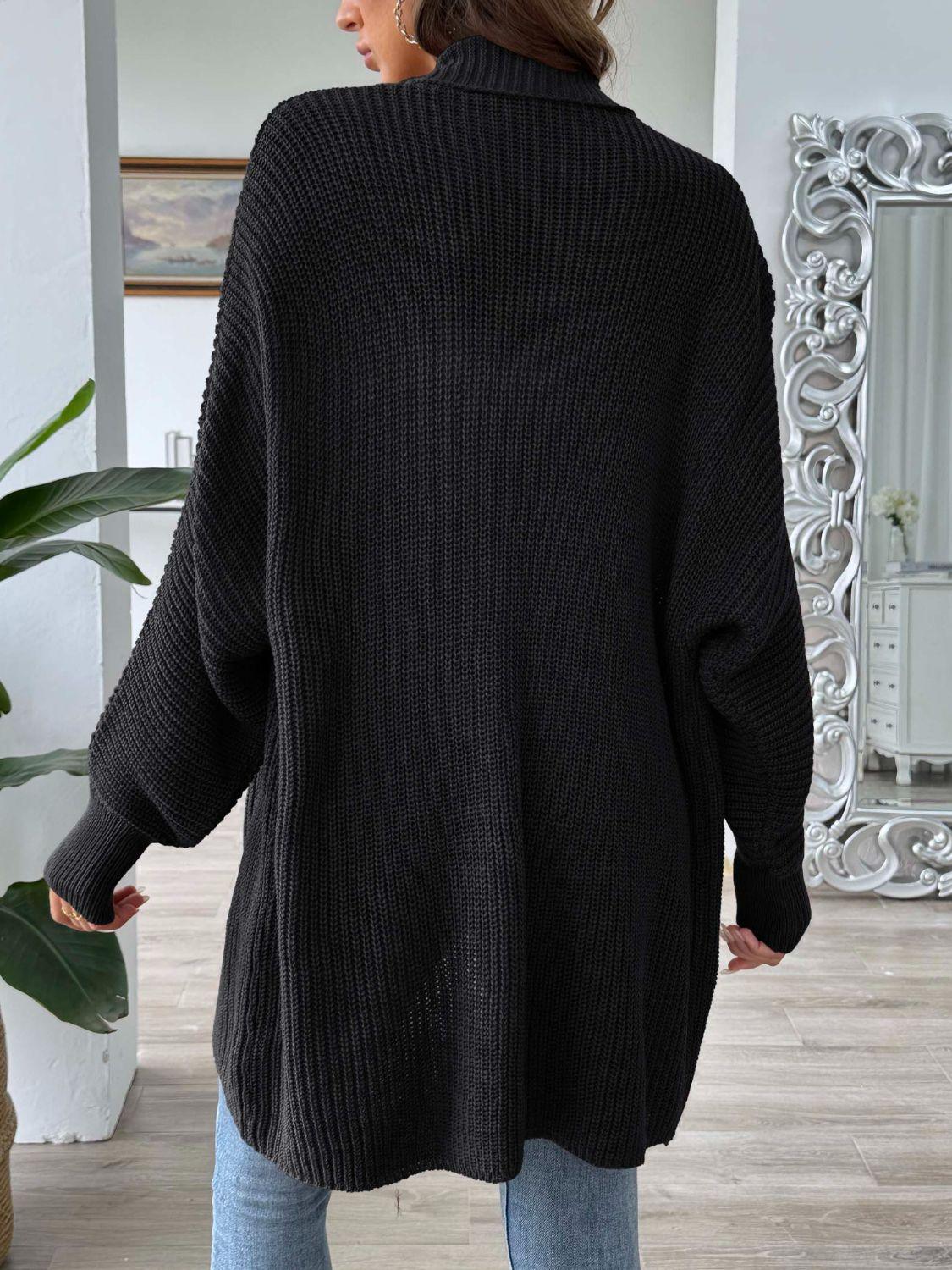 Get trendy with Open Front Long Sleeve Cardigan - available at Styles Code. Grab yours today!