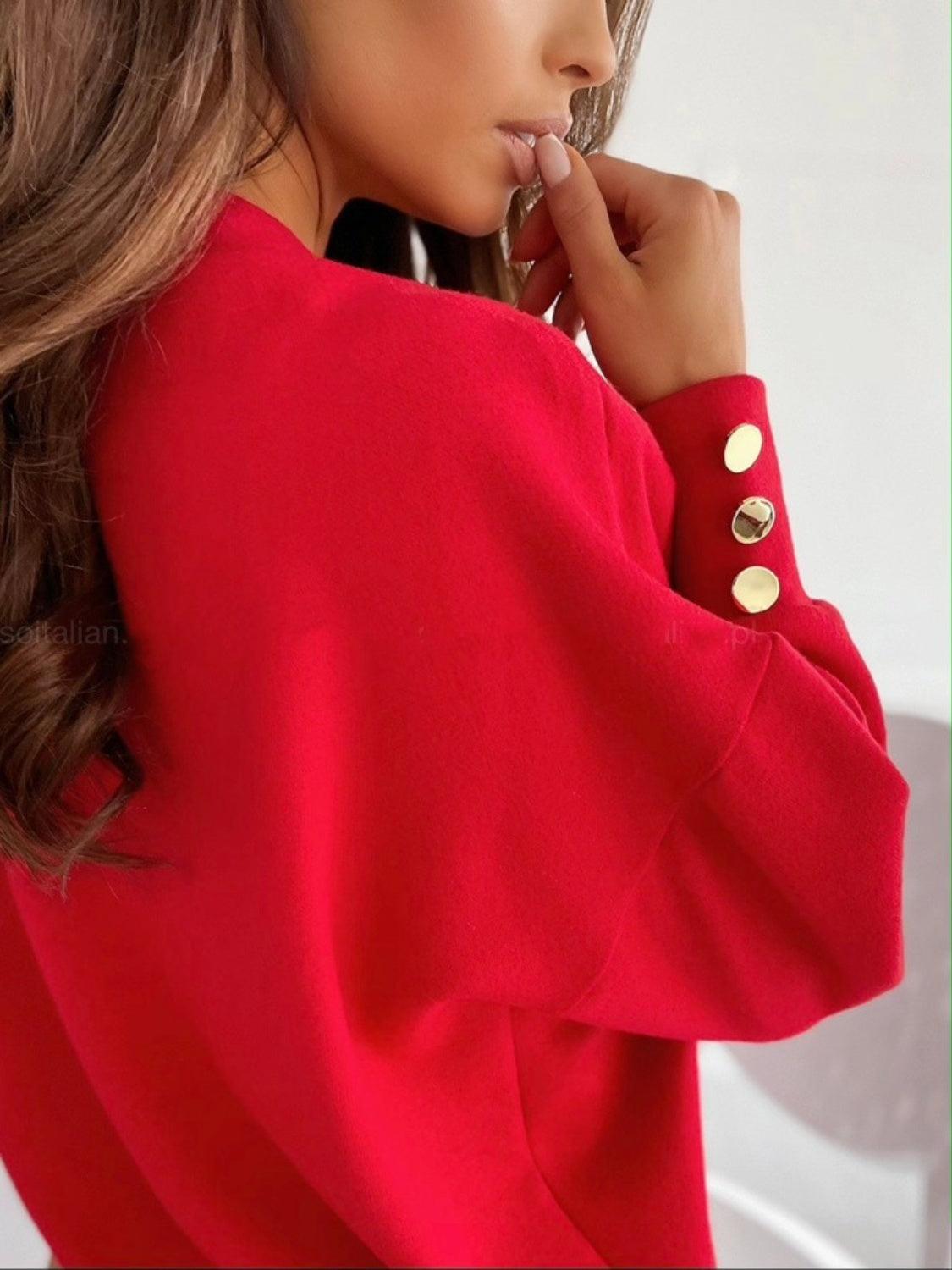 Get trendy with V-Neck Long Sleeve Sweatshirt - available at Styles Code. Grab yours today!