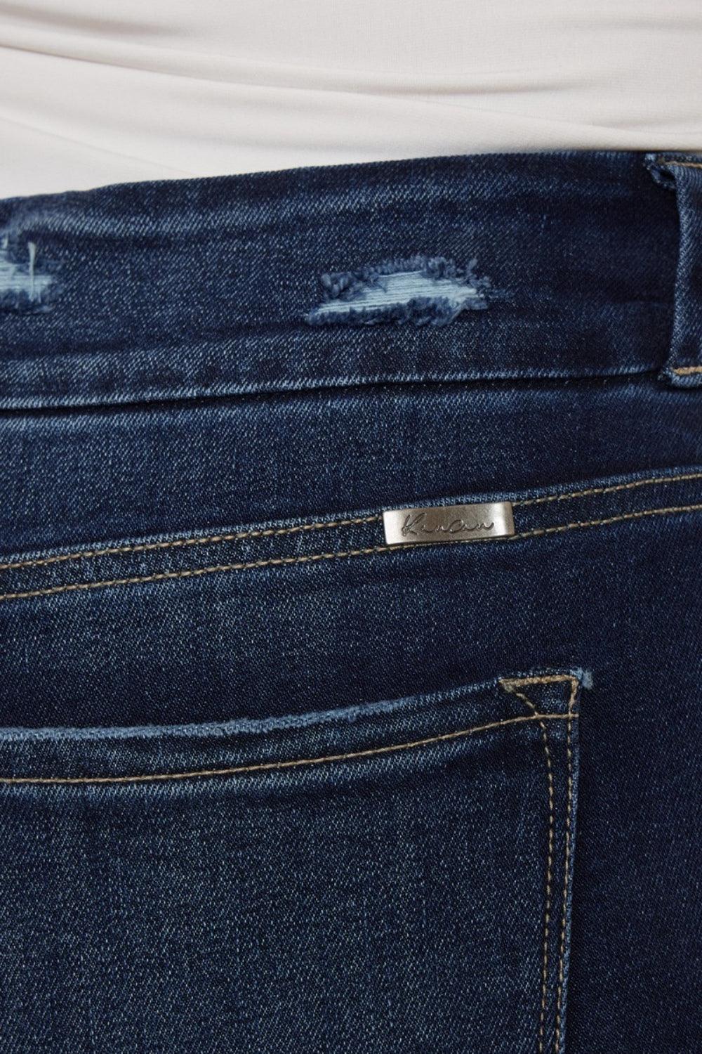 Get trendy with Full Size Raw Hem High Waist Jeans - available at Styles Code. Grab yours today!