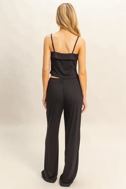 Get trendy with Cami Top and Pants Set - Two Piece Sets available at Styles Code. Grab yours today!