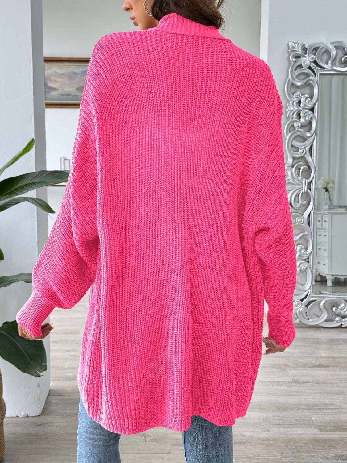Get trendy with Open Front Long Sleeve Cardigan - available at Styles Code. Grab yours today!
