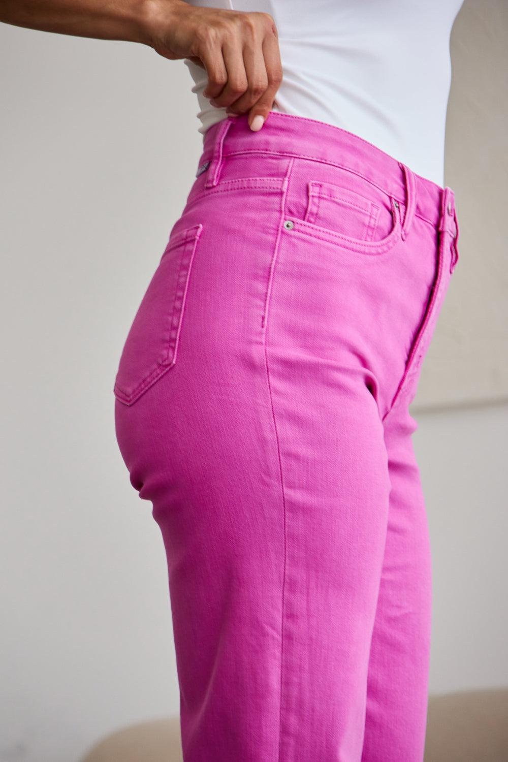 Get trendy with Full Size Tummy Control High Waist Jeans - Plus Size available at Styles Code. Grab yours today!