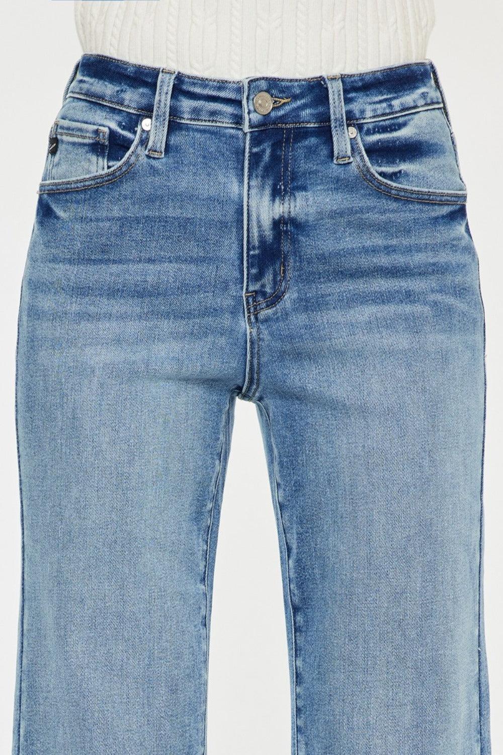 Get trendy with High Rise Wide Leg Jeans - Jeans available at Styles Code. Grab yours today!