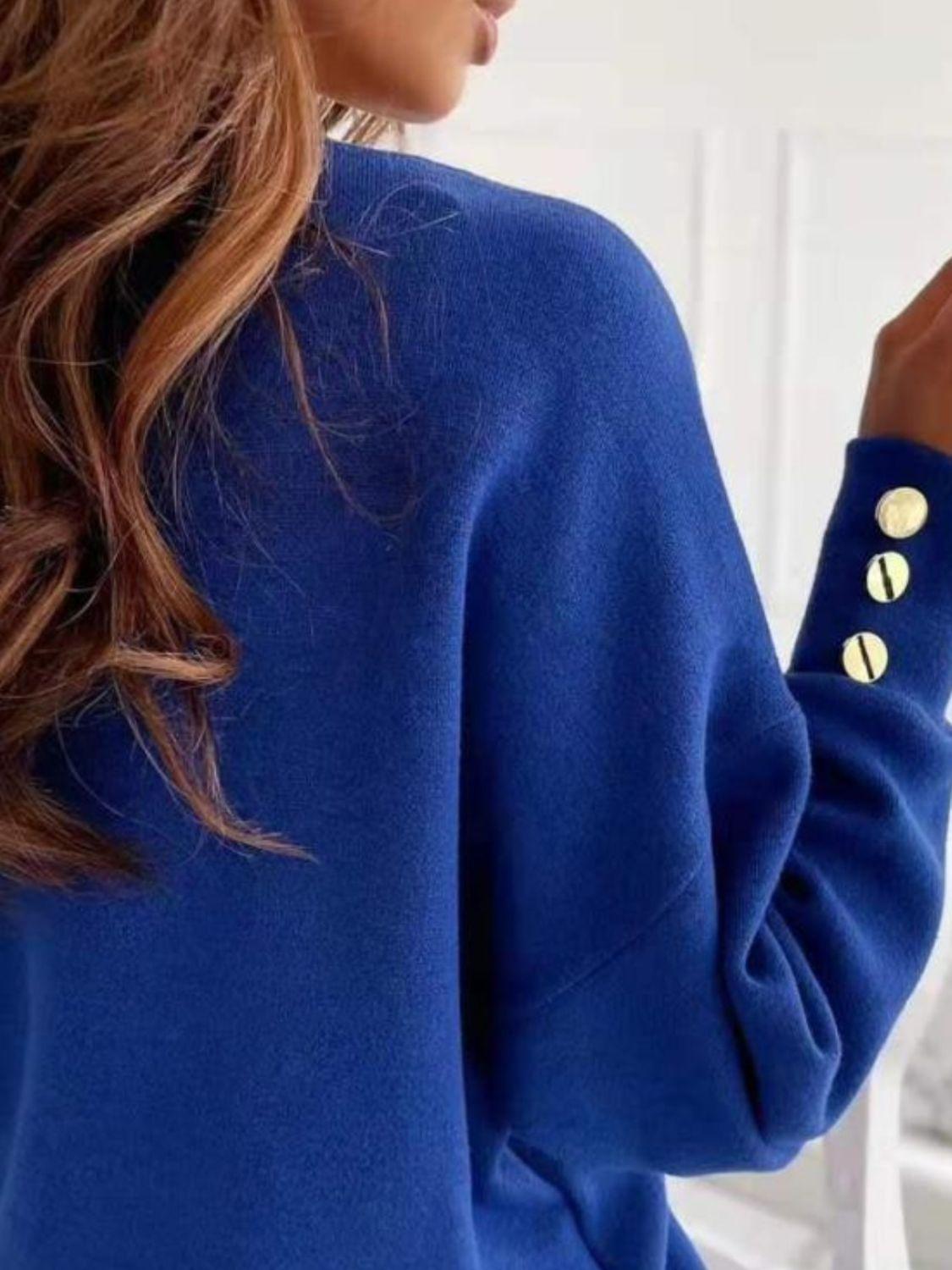 Get trendy with V-Neck Long Sleeve Sweatshirt - available at Styles Code. Grab yours today!