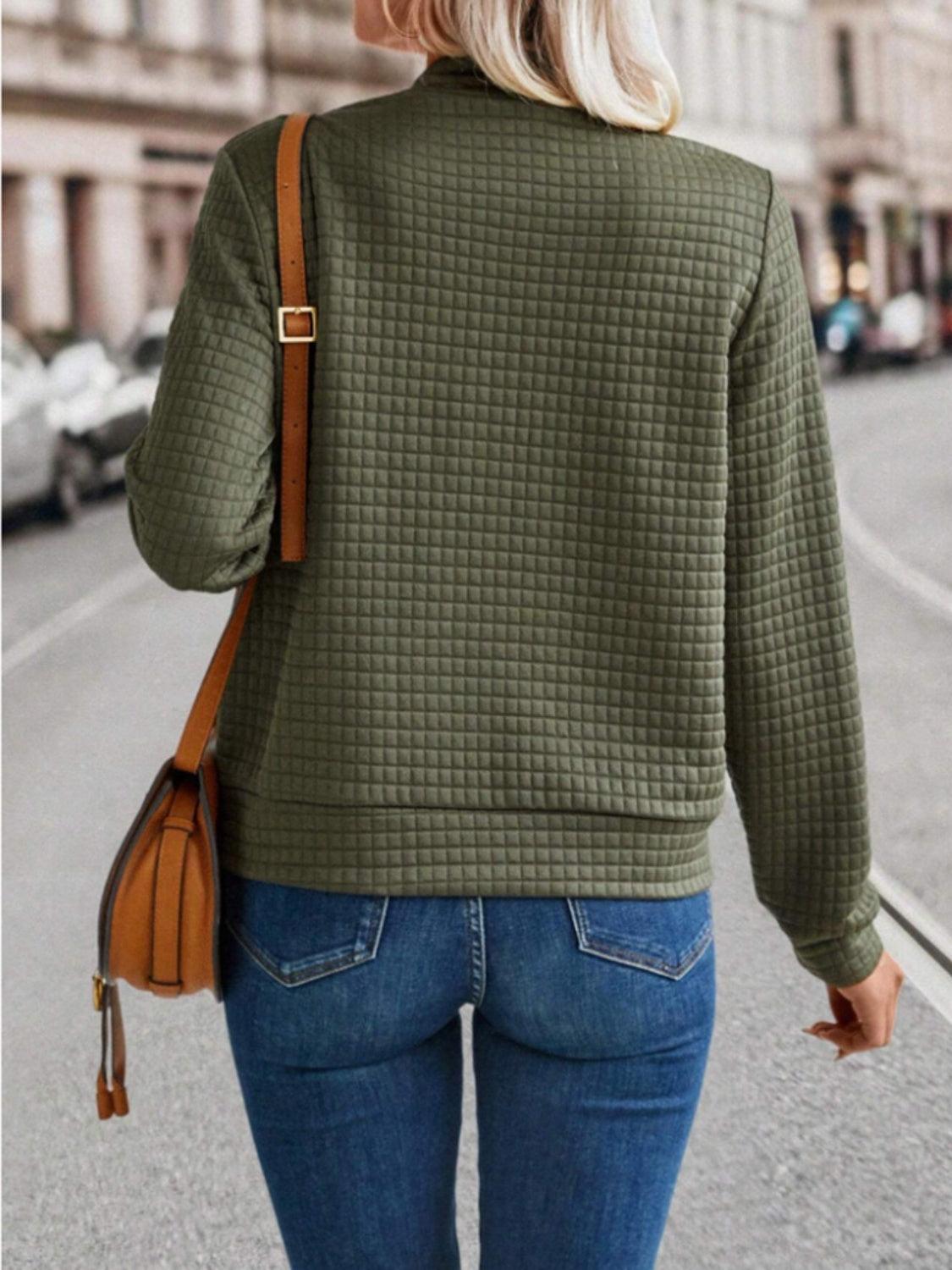 Get trendy with Zip Up Long Sleeve Jacket - available at Styles Code. Grab yours today!