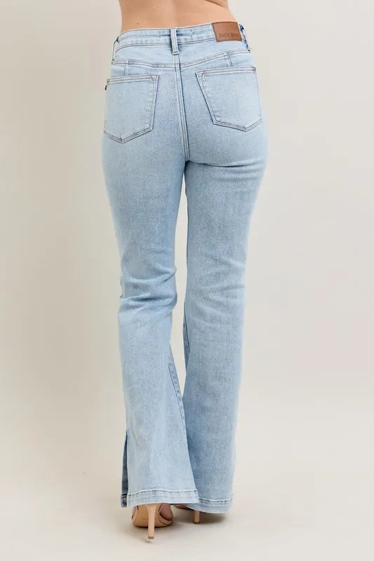 Get trendy with Vintage Wash Slim Boot Jeans - Plus Size - Jeans available at Styles Code. Grab yours today!