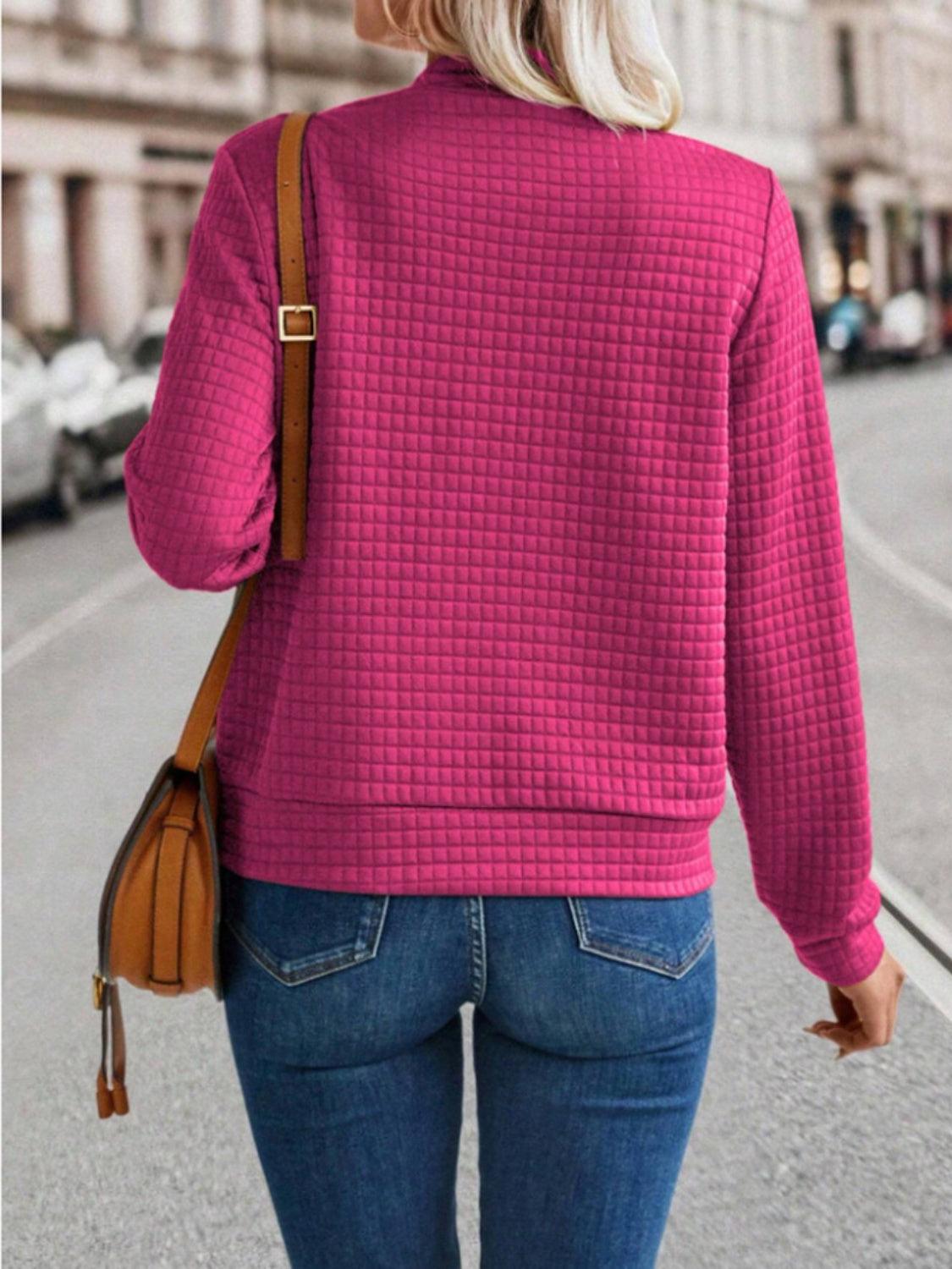 Get trendy with Zip Up Long Sleeve Jacket - available at Styles Code. Grab yours today!