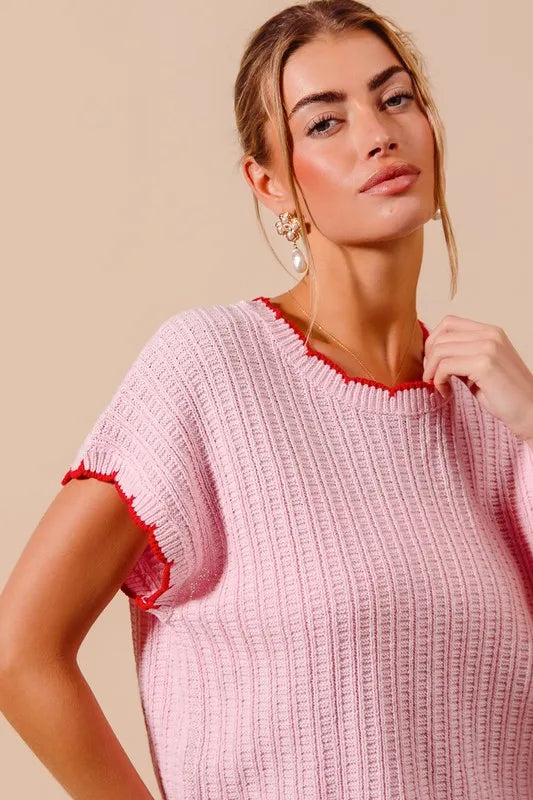 Get trendy with Textured Light Weight Sweater Top - available at Styles Code. Grab yours today!