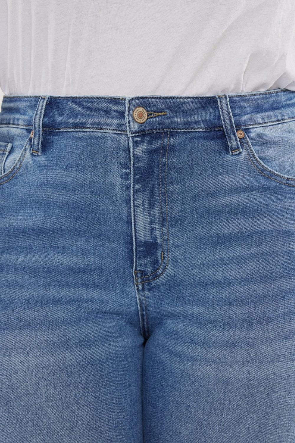 Get trendy with Full Size High Waist Jeans - Plus Size available at Styles Code. Grab yours today!