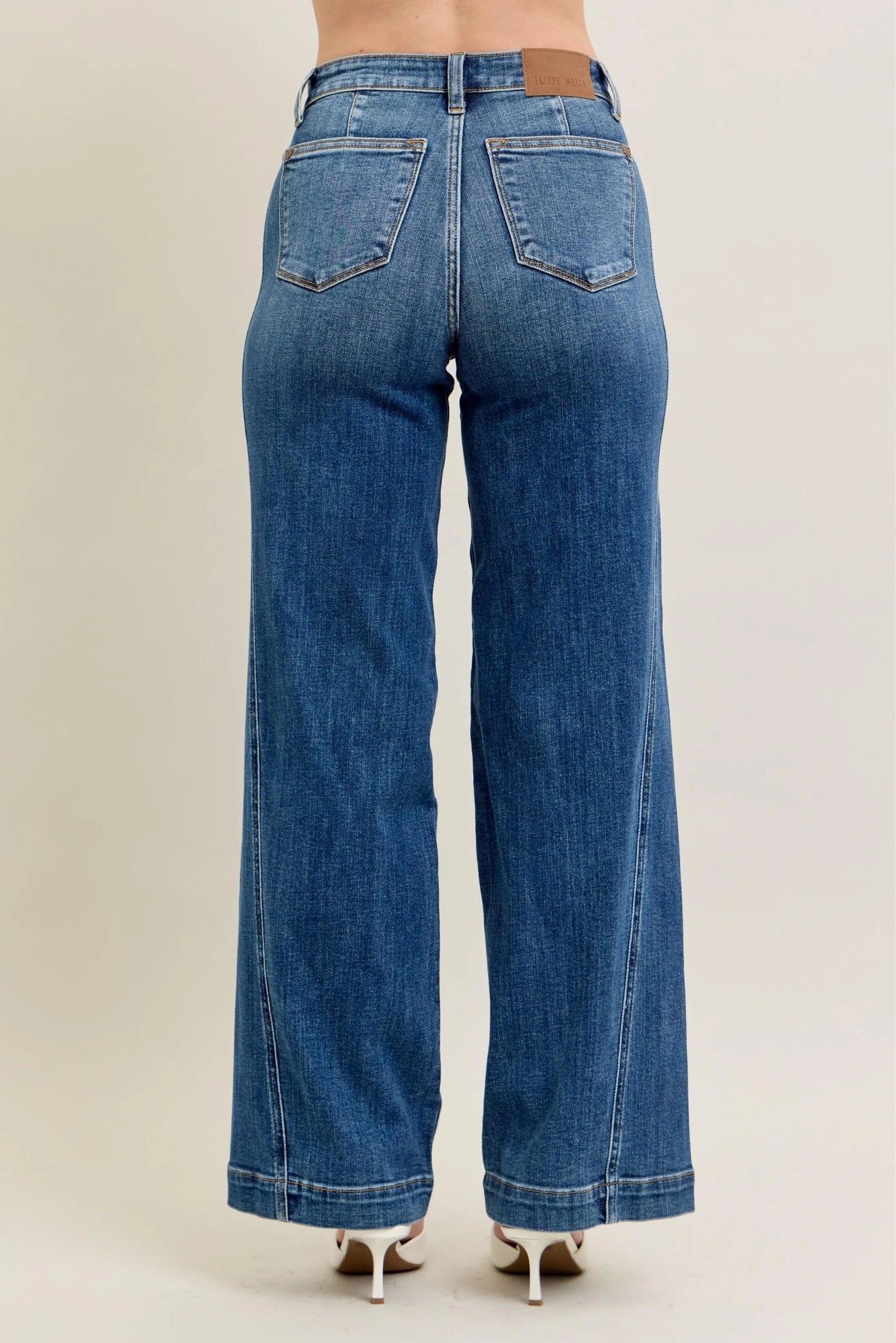 Get trendy with Full Size Wide Leg Jeans - Jeans available at Styles Code. Grab yours today!