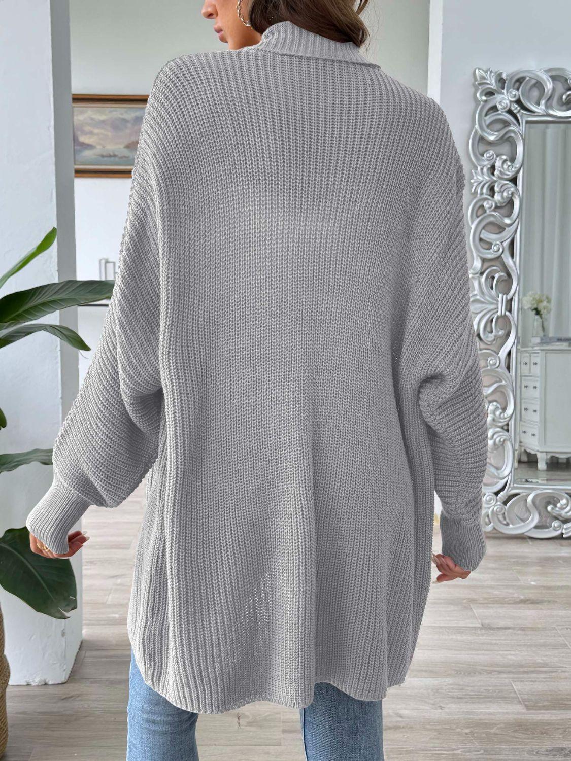 Get trendy with Open Front Long Sleeve Cardigan - available at Styles Code. Grab yours today!