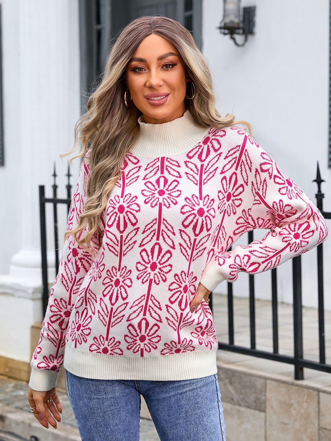 Get trendy with Turtleneck Long Sleeve Sweater - available at Styles Code. Grab yours today!
