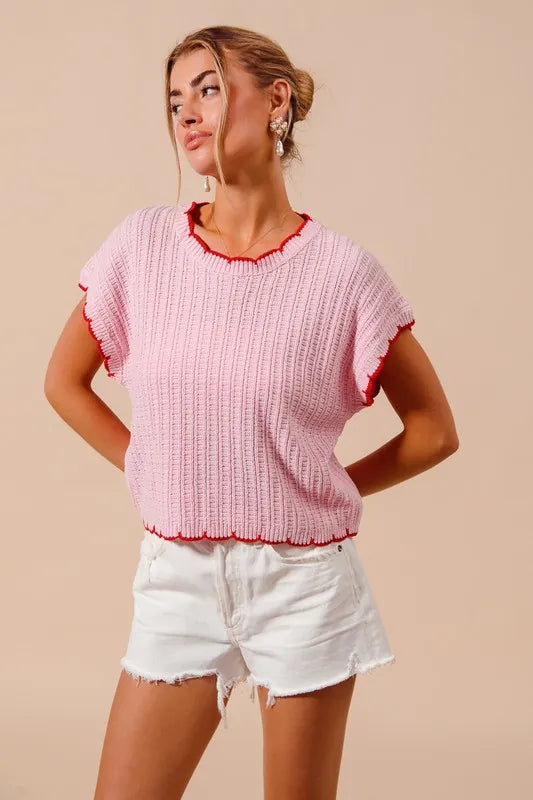 Get trendy with Textured Light Weight Sweater Top - available at Styles Code. Grab yours today!
