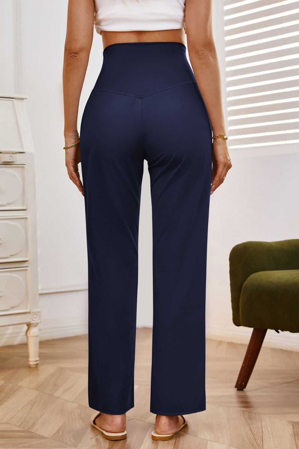 Get trendy with High Waist Wide Leg Pants with Pockets - Pants available at Styles Code. Grab yours today!
