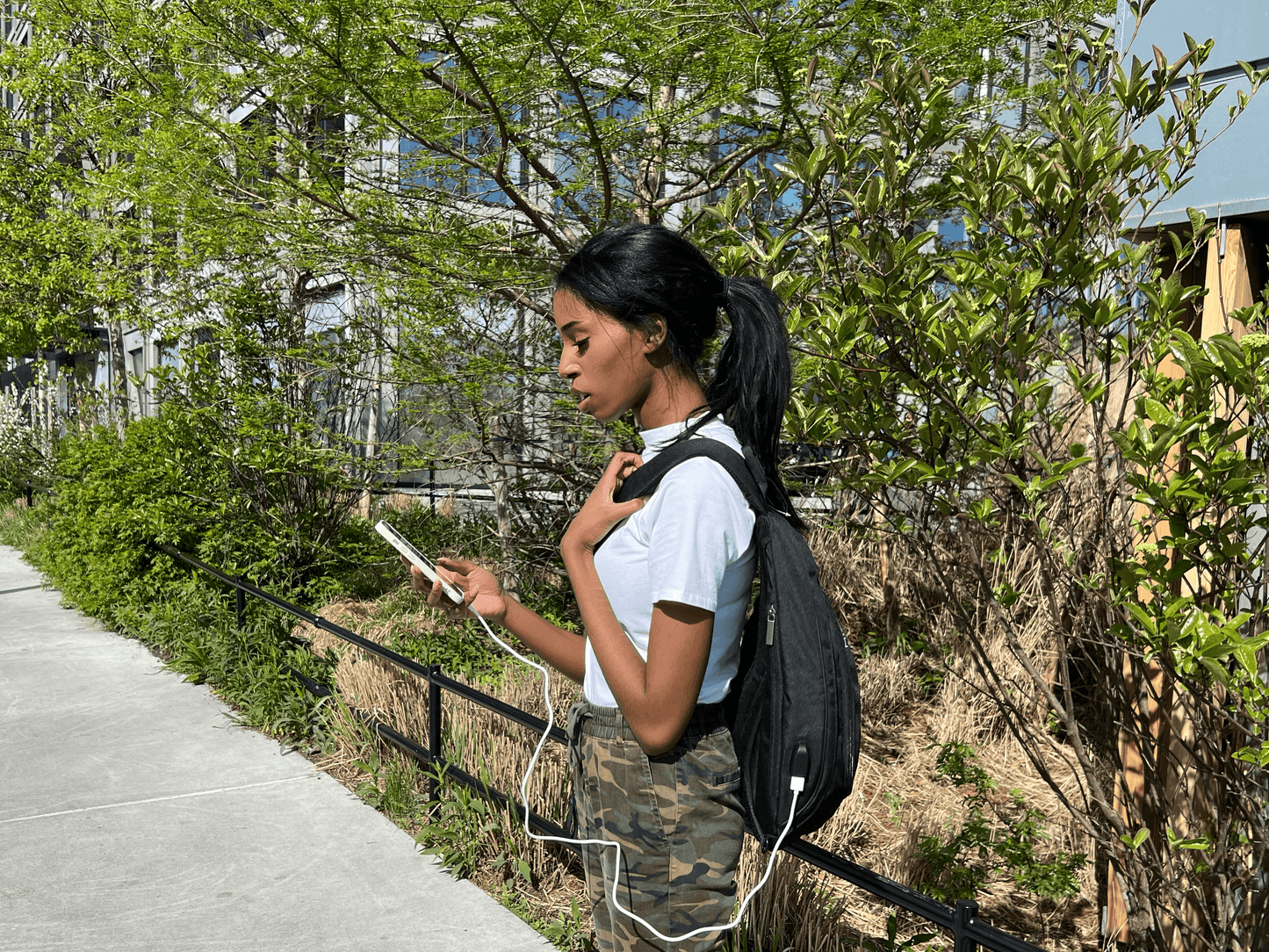 Get trendy with Mixi Sling Backpack with USB Port & Power Charger - Bags available at Styles Code. Grab yours today!