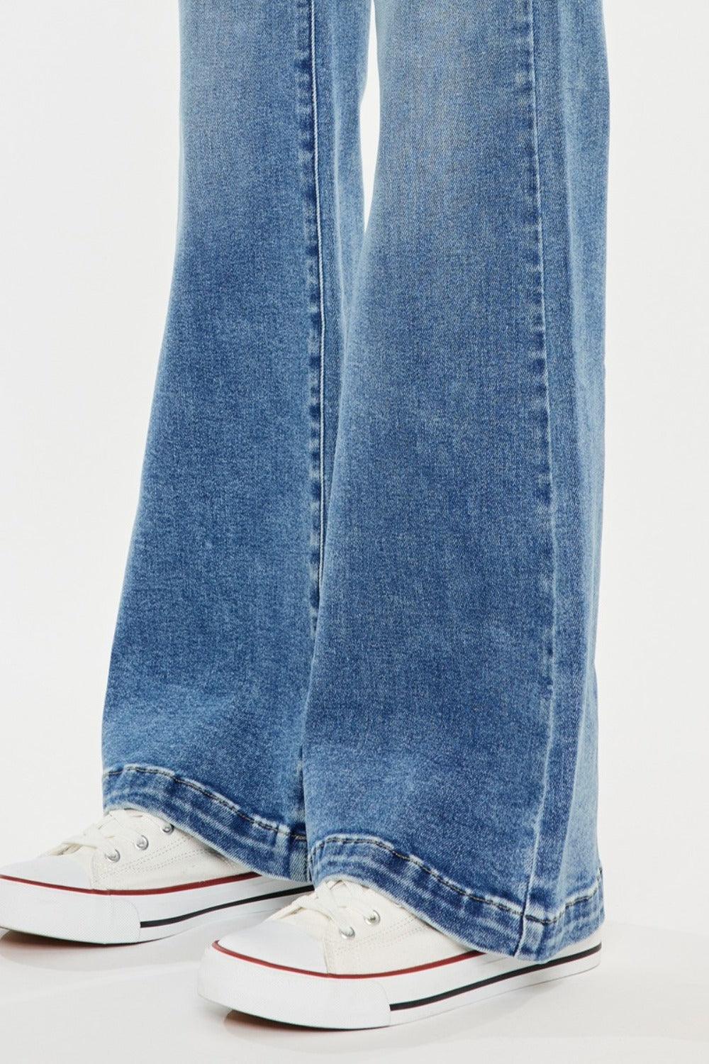 Get trendy with High Rise Wide Leg Jeans - Jeans available at Styles Code. Grab yours today!