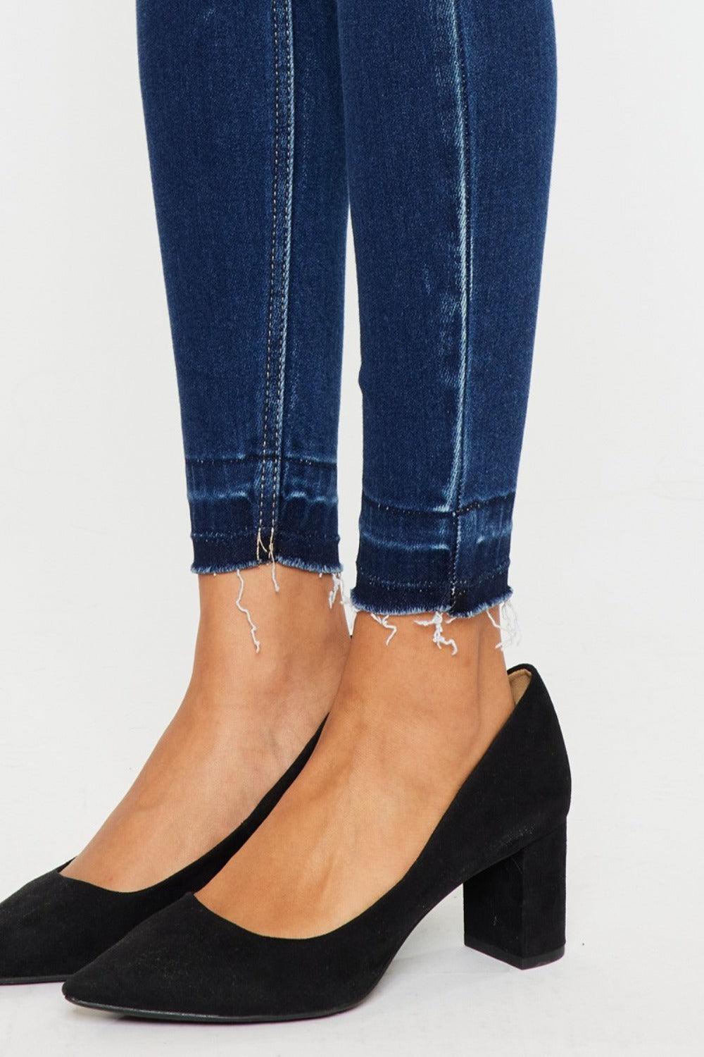 Get trendy with Full Size High Rise Ankle Skinny Jeans - Jeans available at Styles Code. Grab yours today!