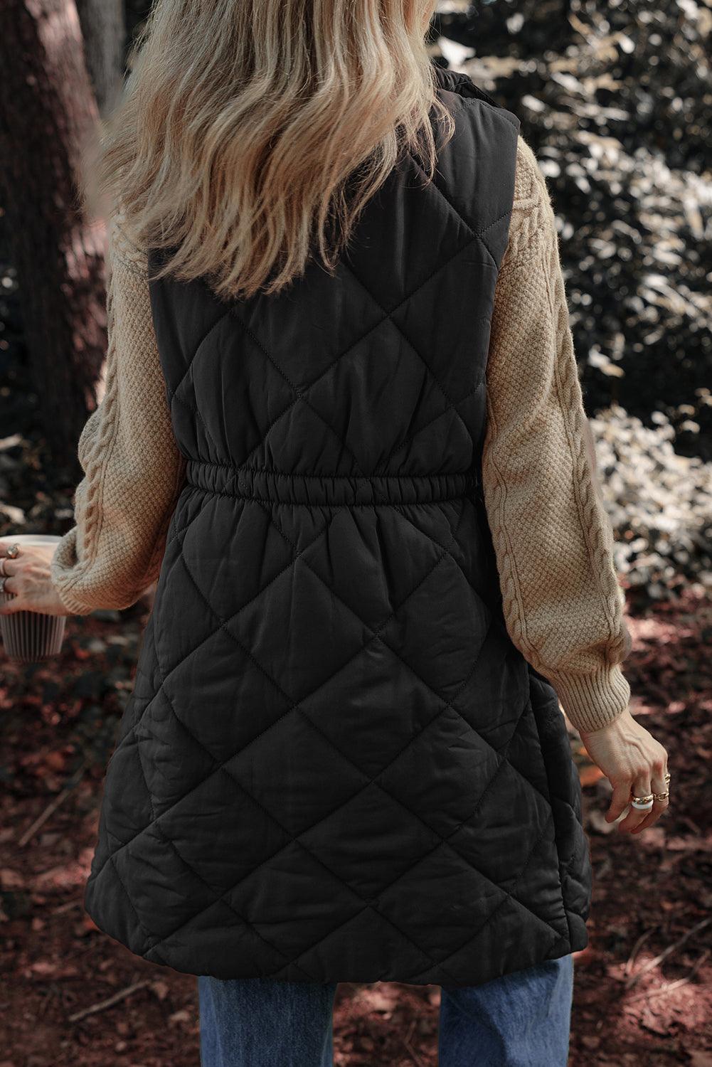 Get trendy with Pocketed Zipper and Button Vest Coat - available at Styles Code. Grab yours today!