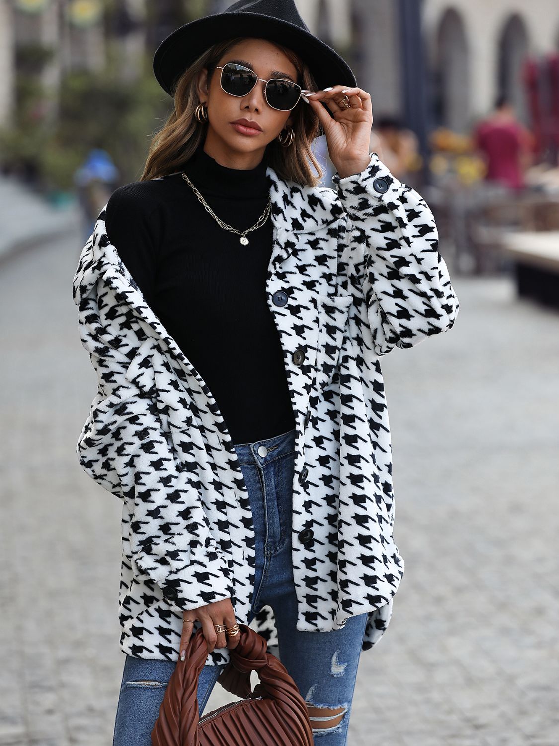 Get trendy with Button Down Jacket - Jacket available at Styles Code. Grab yours today!