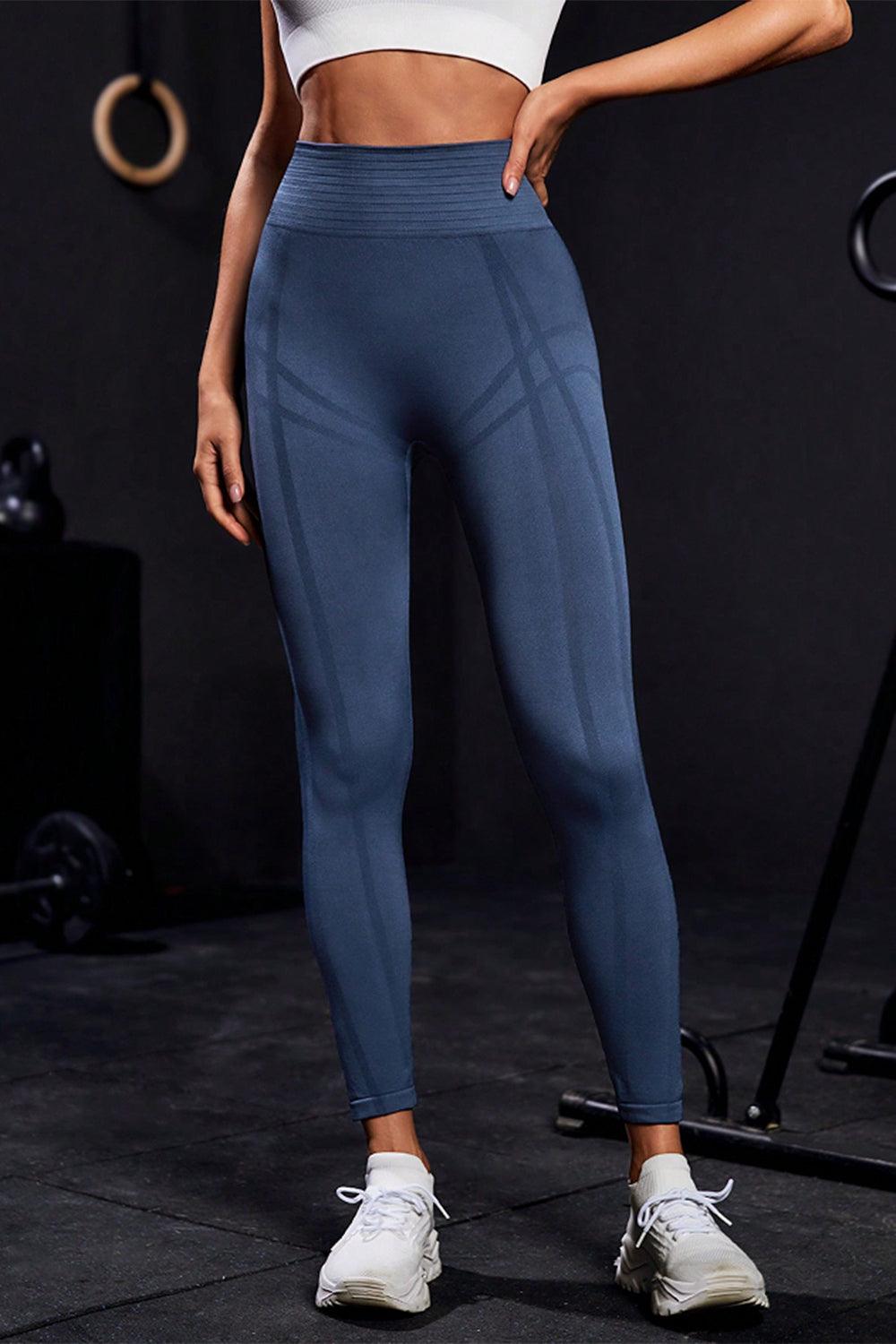 Get trendy with Wide Waistband High Waist Active Leggings - Activewear available at Styles Code. Grab yours today!