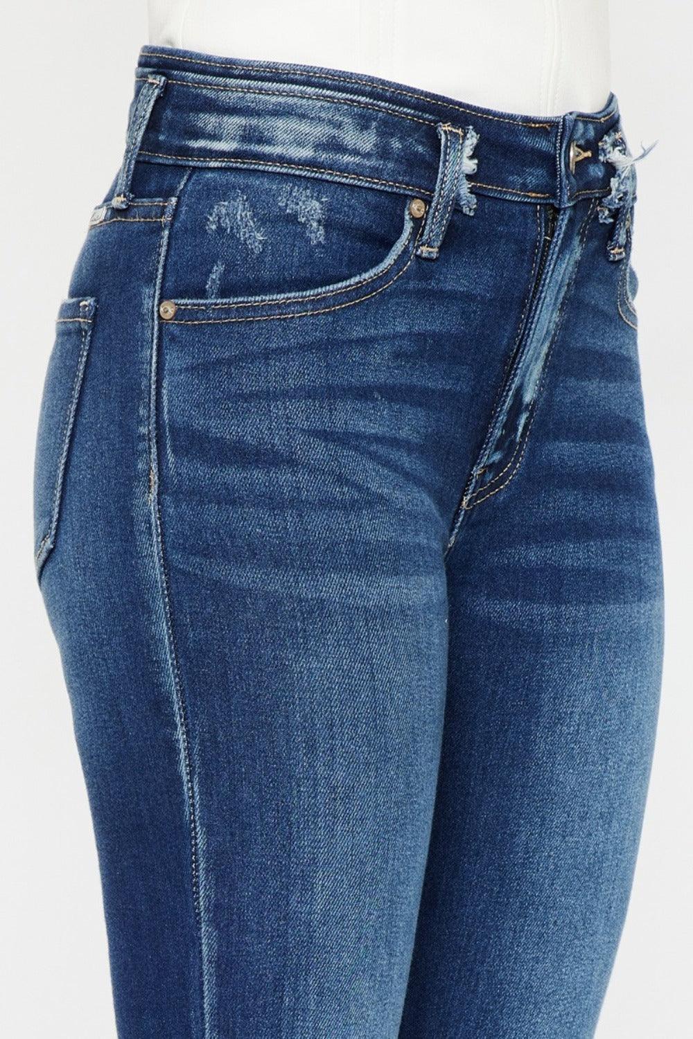 Get trendy with Full Size High Rise Ankle Skinny Jeans - Jeans available at Styles Code. Grab yours today!