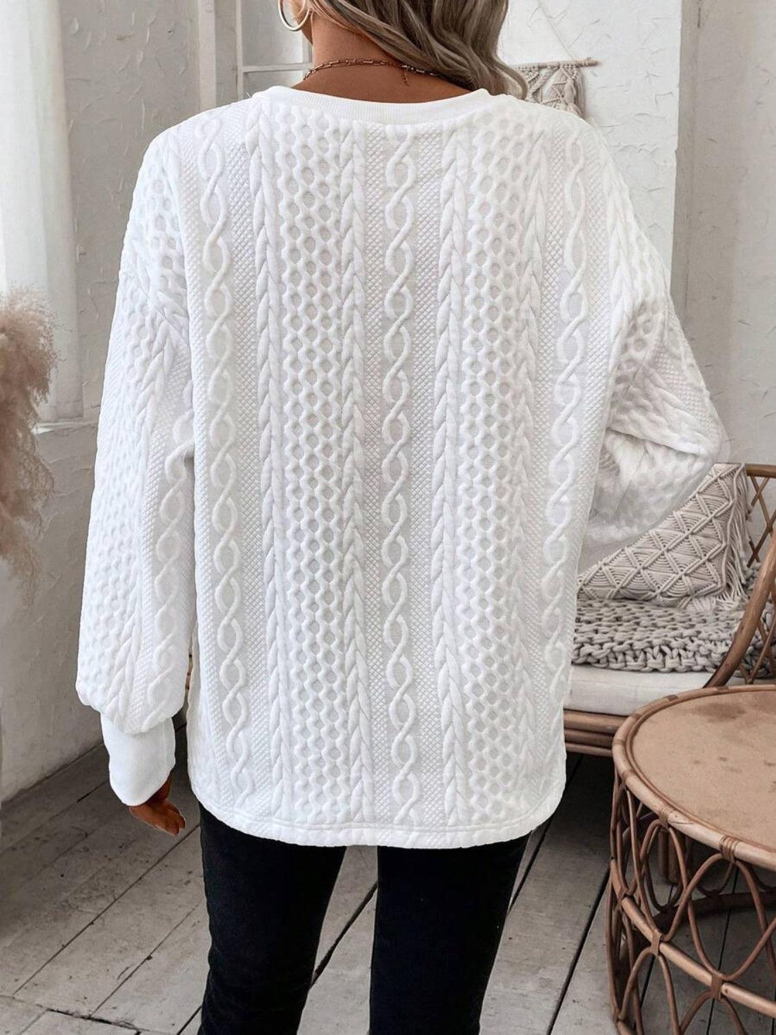Get trendy with V-Neck Long Sleeve Sweatshirt - available at Styles Code. Grab yours today!