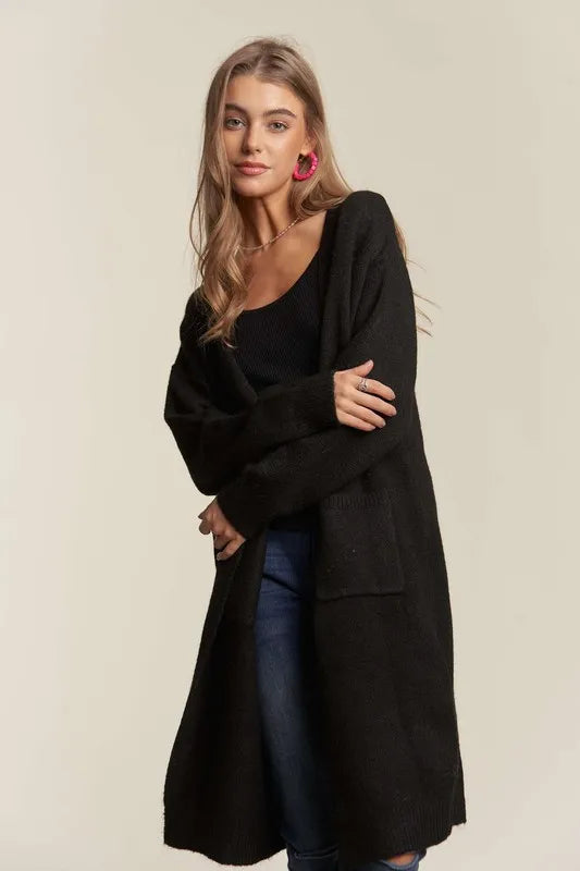 Get trendy with Two Tone Open Cardigan - available at Styles Code. Grab yours today!
