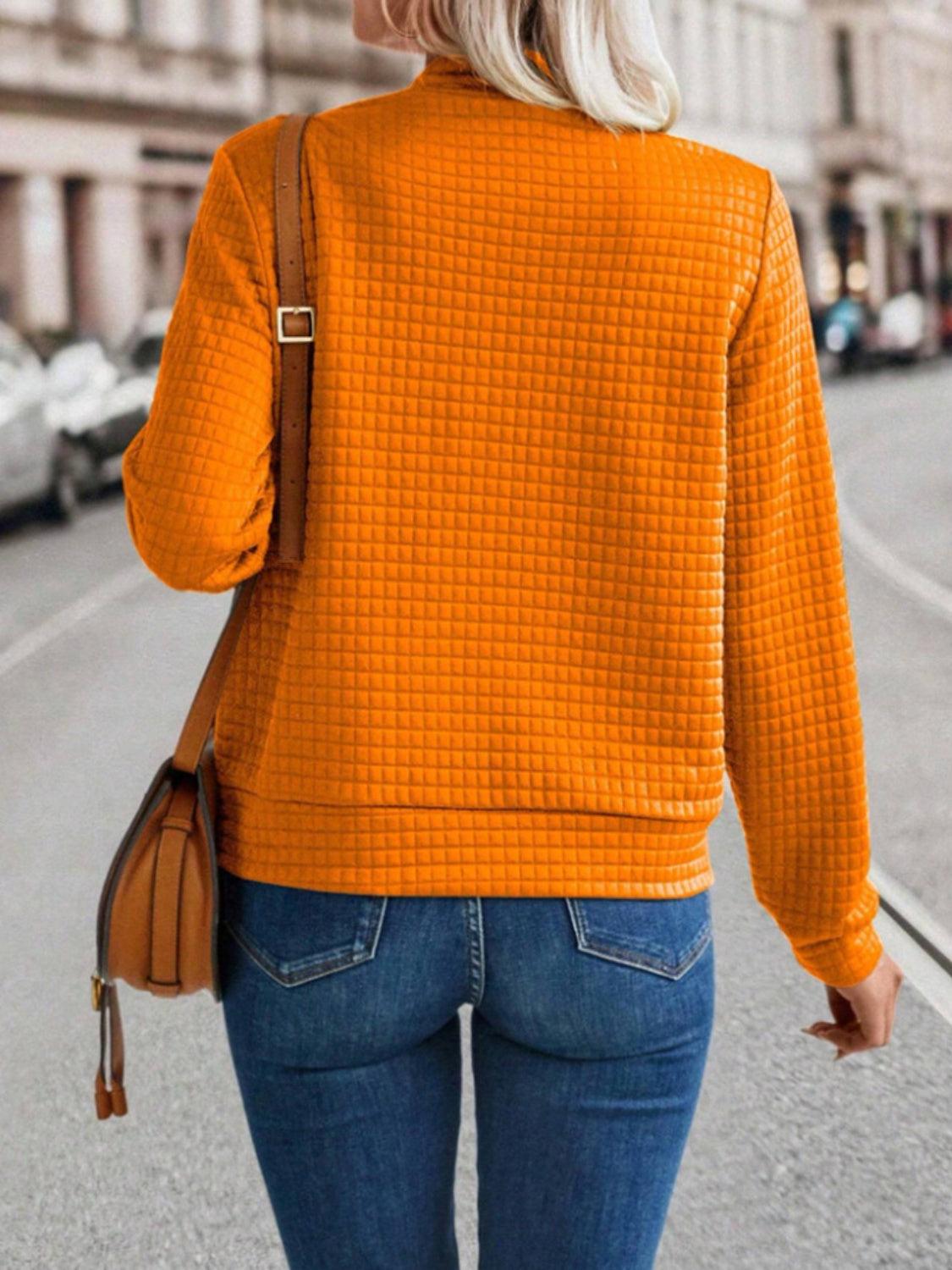Get trendy with Zip Up Long Sleeve Jacket - available at Styles Code. Grab yours today!