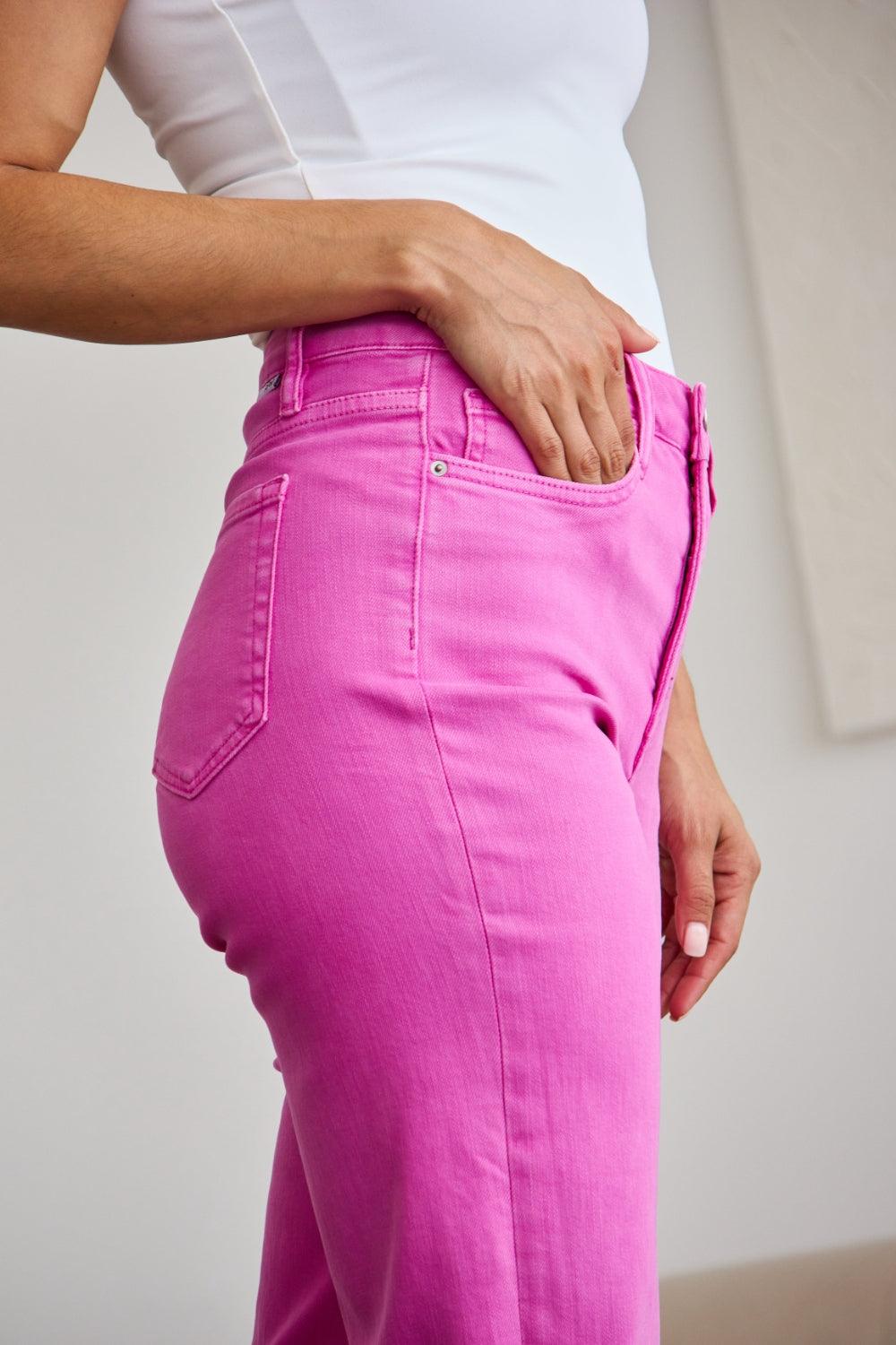 Get trendy with Full Size Tummy Control High Waist Jeans - Plus Size available at Styles Code. Grab yours today!
