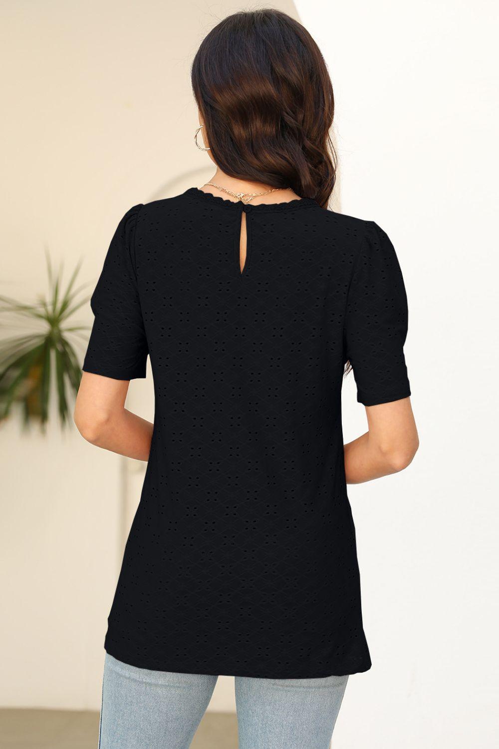 Get trendy with Round Neck Short Sleeve T-Shirt - T-Shirt available at Styles Code. Grab yours today!