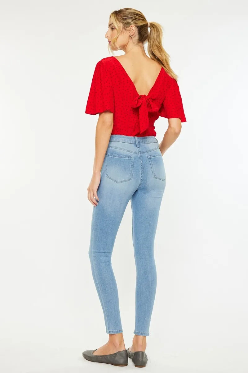 Get trendy with High Rise Super Skinny Jeans - Jeans available at Styles Code. Grab yours today!