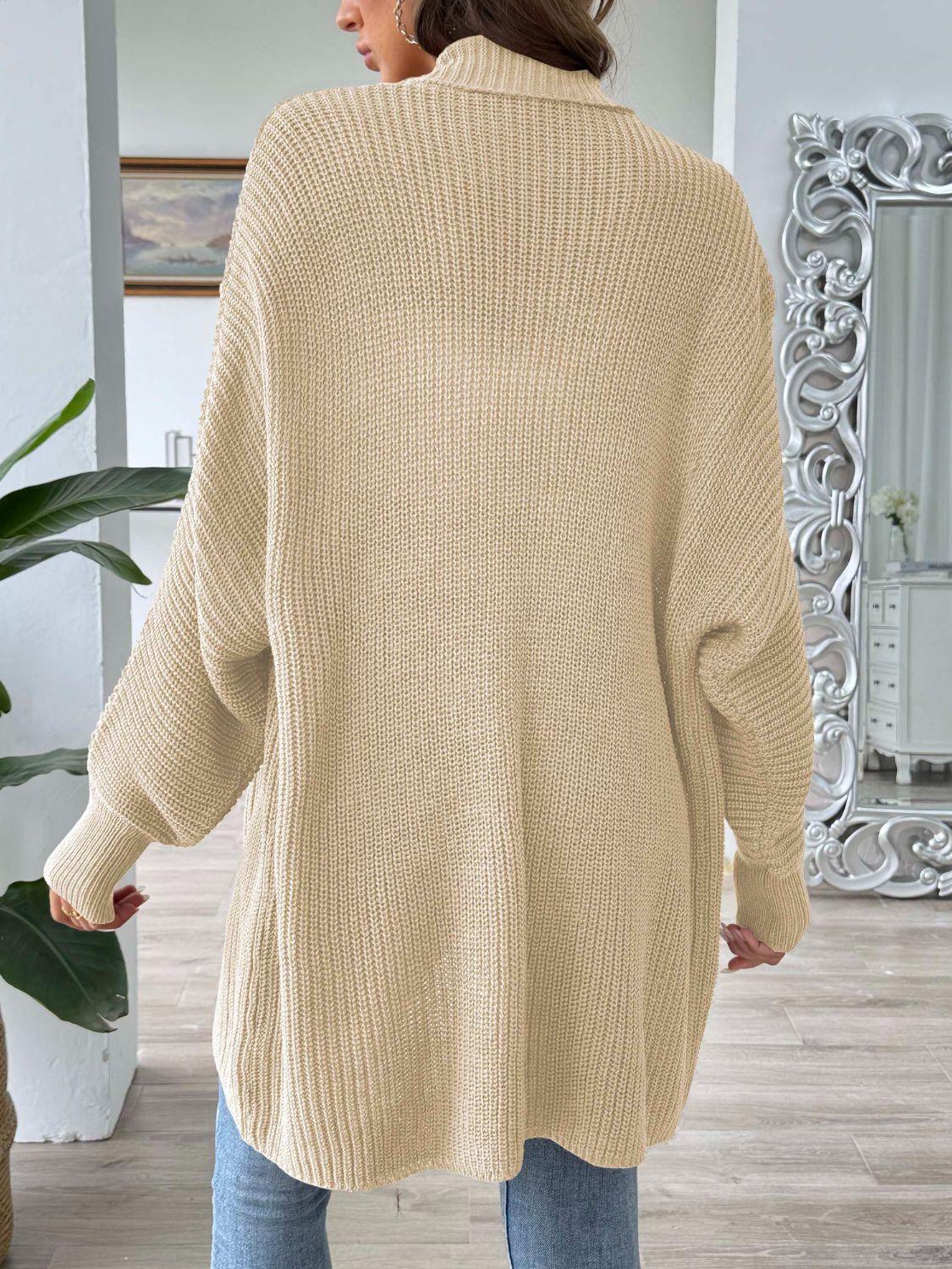 Get trendy with Open Front Long Sleeve Cardigan - available at Styles Code. Grab yours today!