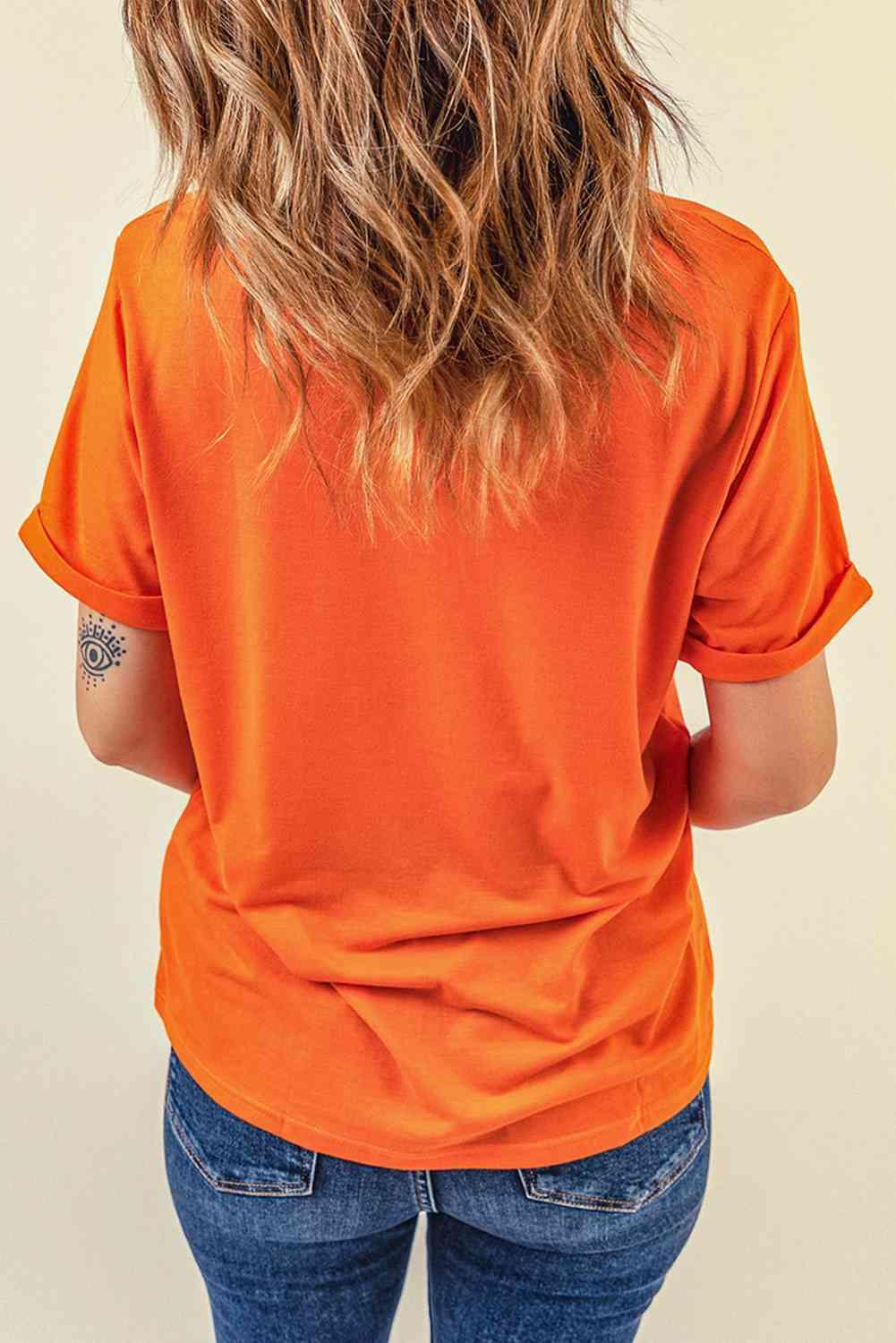 Get trendy with Graphic Round Neck T-Shirt - T-Shirt available at Styles Code. Grab yours today!