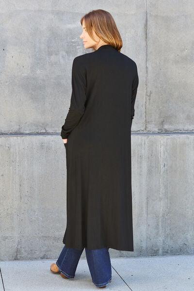Get trendy with Basic Bae Full Size Open Front Long Sleeve Cover Up - available at Styles Code. Grab yours today!