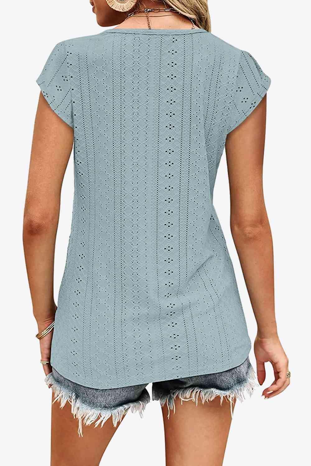 Get trendy with Contrast V-Neck Tee - T-Shirt available at Styles Code. Grab yours today!