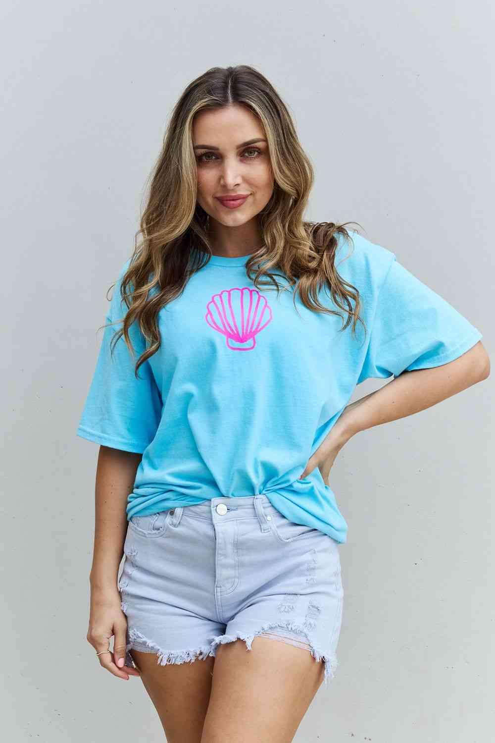 Get trendy with Oversized Graphic T-Shirt - T-Shirt available at Styles Code. Grab yours today!