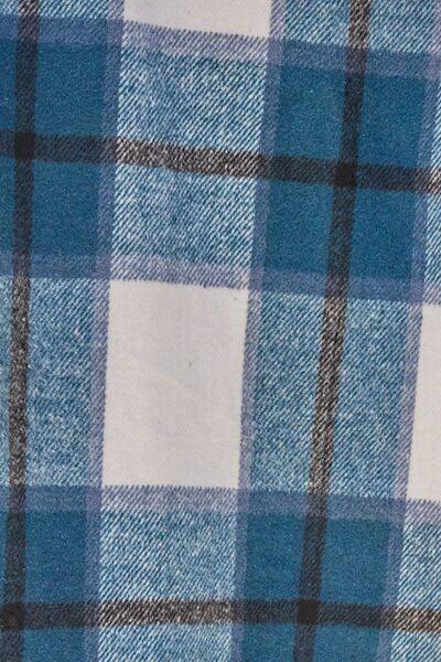 Get trendy with Full Size Plaid Button Up Coat - available at Styles Code. Grab yours today!