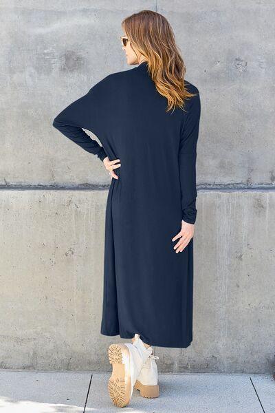 Get trendy with Basic Bae Full Size Open Front Long Sleeve Cover Up - available at Styles Code. Grab yours today!