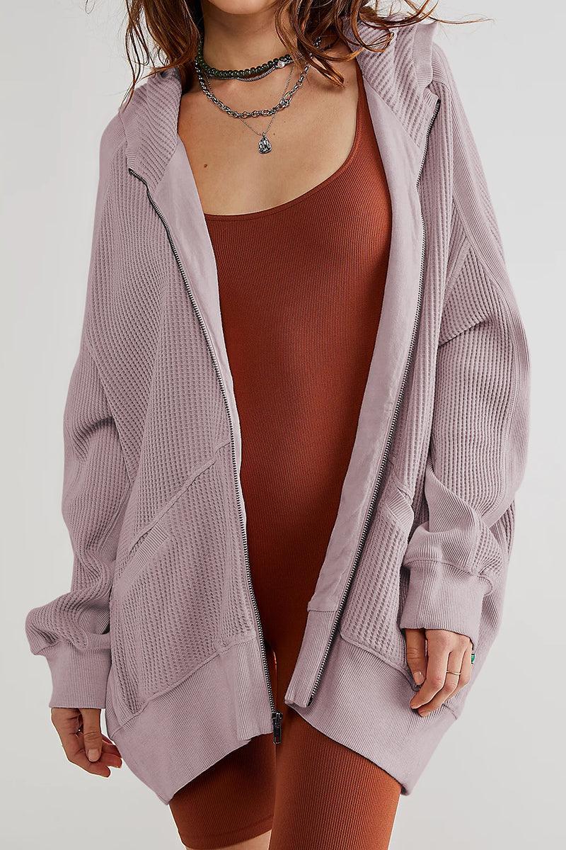 Get trendy with Zip-Up Long Sleeve Jacket - Jackets available at Styles Code. Grab yours today!