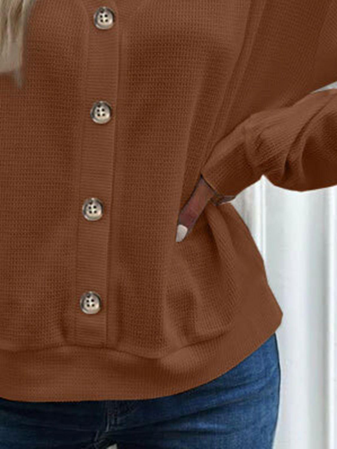 Get trendy with V-Neck Dropped Shoulder Blouse - Tops available at Styles Code. Grab yours today!