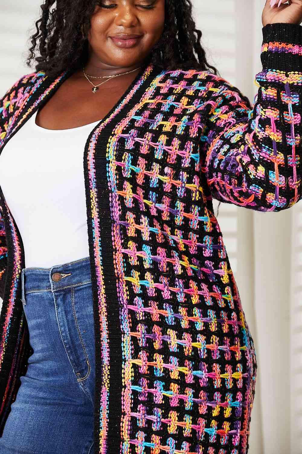 Get trendy with Open Front Fringe Hem Cardigan - Cardigan available at Styles Code. Grab yours today!