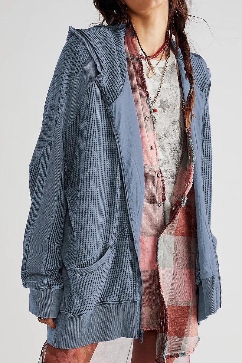 Get trendy with Zip-Up Long Sleeve Jacket - Jackets available at Styles Code. Grab yours today!