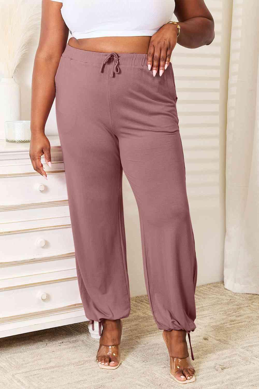 Get trendy with Full Size Rayon Drawstring Pants - Bottoms available at Styles Code. Grab yours today!