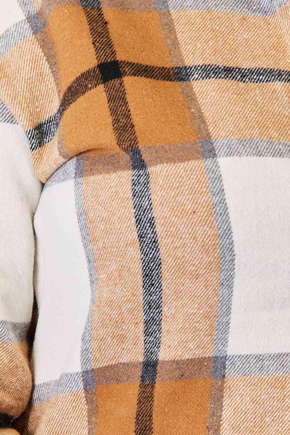 Get trendy with Plaid Print Dropped Shoulder Shirt - Shirt available at Styles Code. Grab yours today!